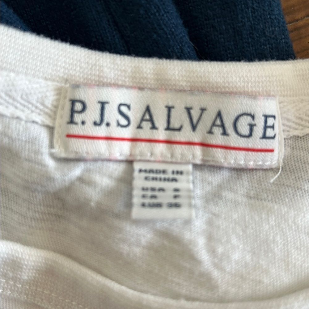 P.J. Salvage White and Navy Lounge Set - Picture 2 of 3